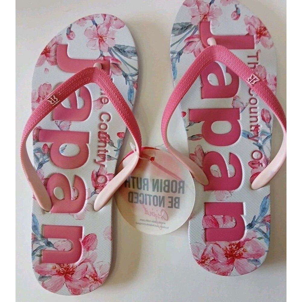 Pink Floral Flip-Flop Sandals - Women - Picture 3 of 16